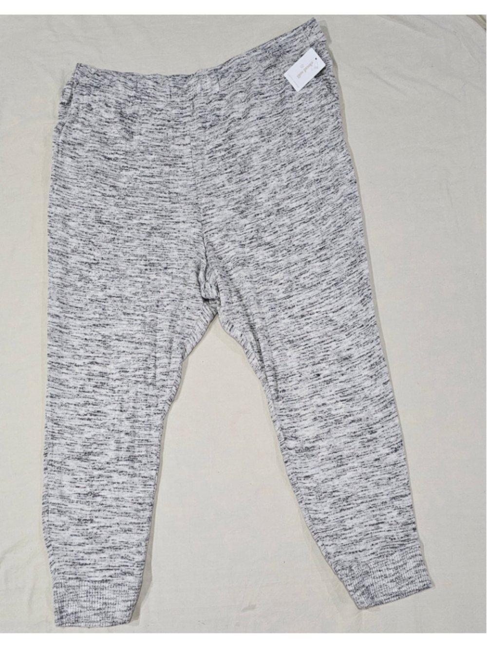 Women's Lucky Brand Joggers XXL Grey Black Cloud Soft Knit Pants